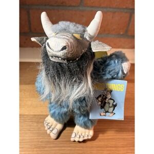 Vintage 1985  "Where The Wild Things Are" Plush Bernard With Original Tags - 9"